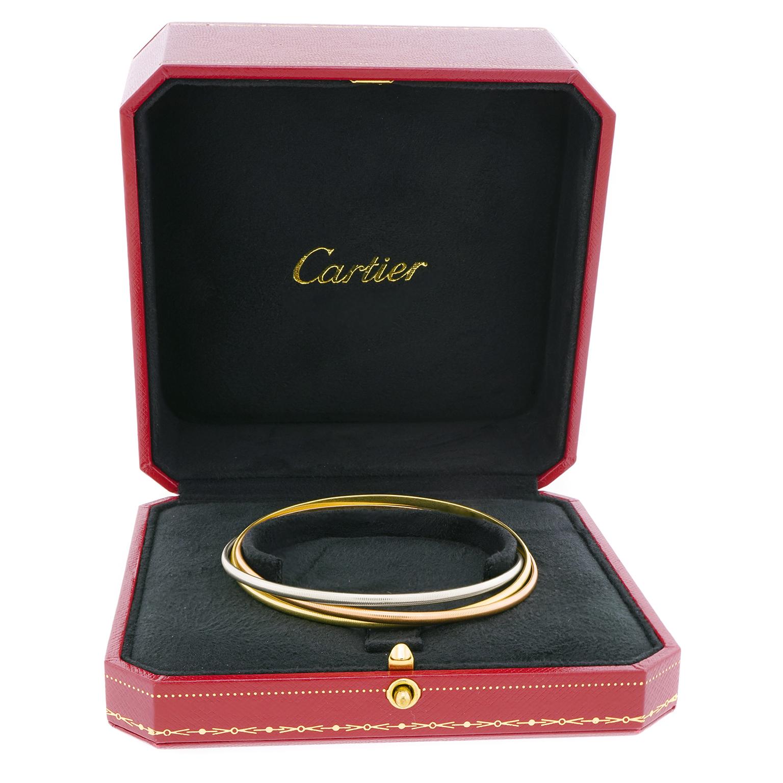 Cartier Trinity Bangle 14k Exemple rare Unisexe en vente