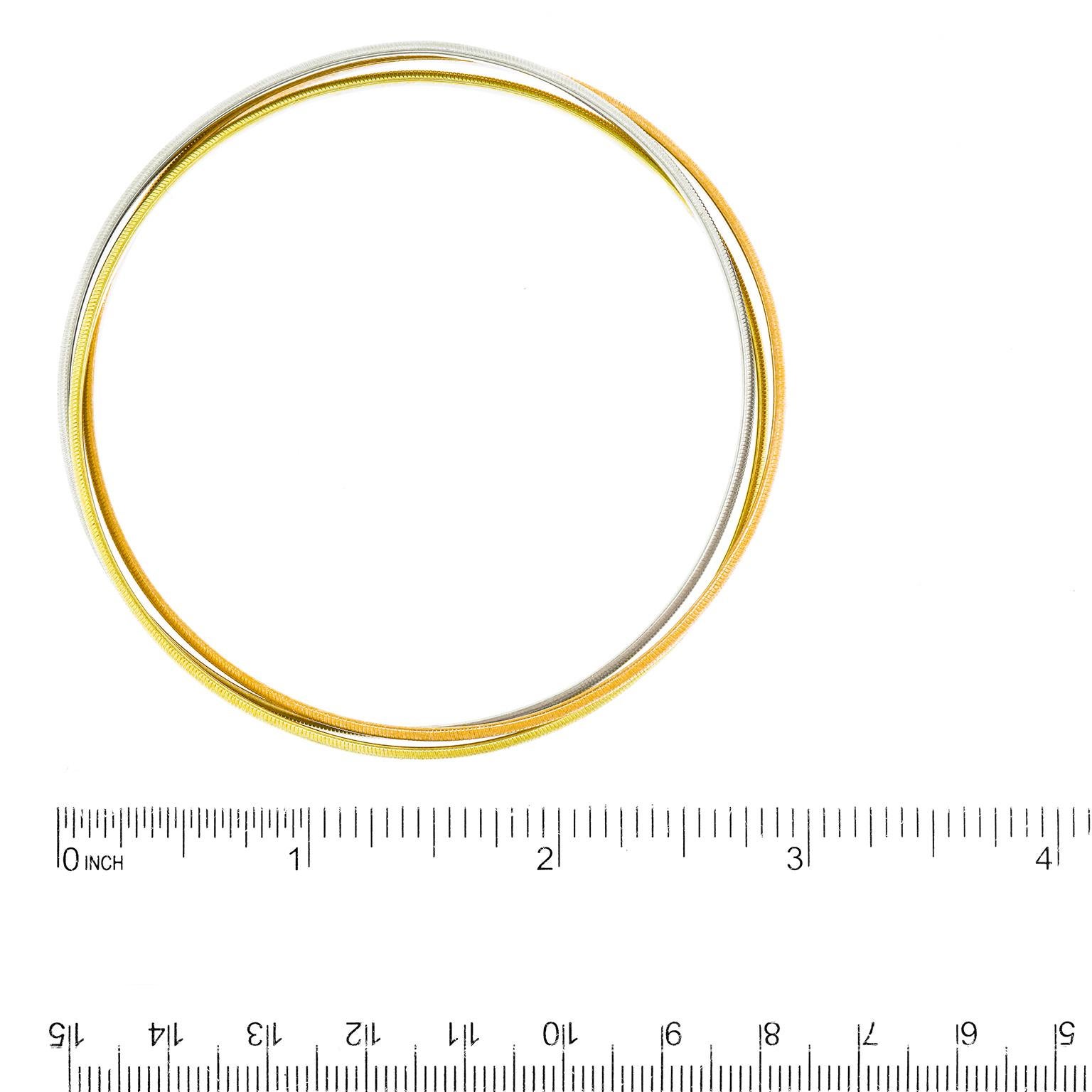 Brazalete Cartier Trinity 14k Ejemplo Raro en venta 3