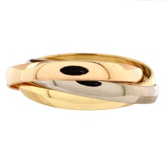 Cartier Trinity Bangle Bracelet 18K Tricolor Gold Large