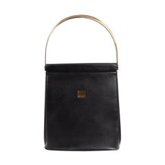 Cartier Trinity Black Leather Top Handle Bag