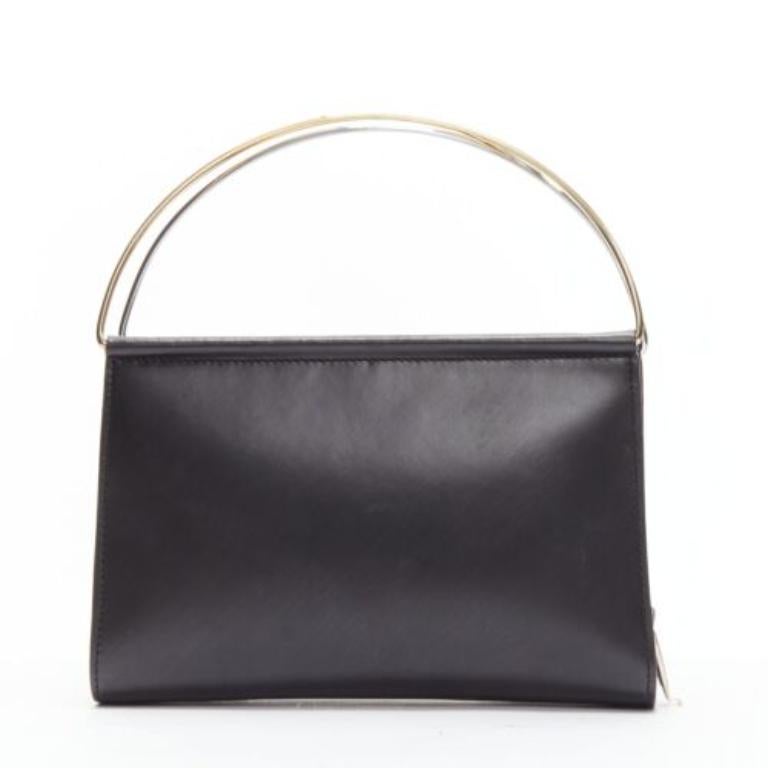 Women's CARTIER Trinity black smooth calfskin top metal handle mini bag For Sale