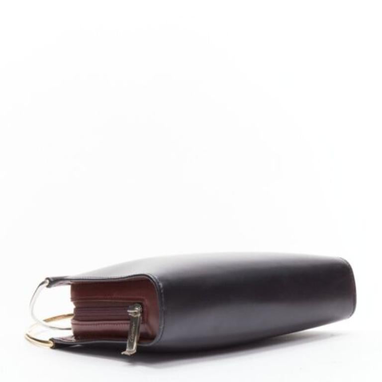 CARTIER Trinity black smooth calfskin top metal handle mini bag For Sale 1