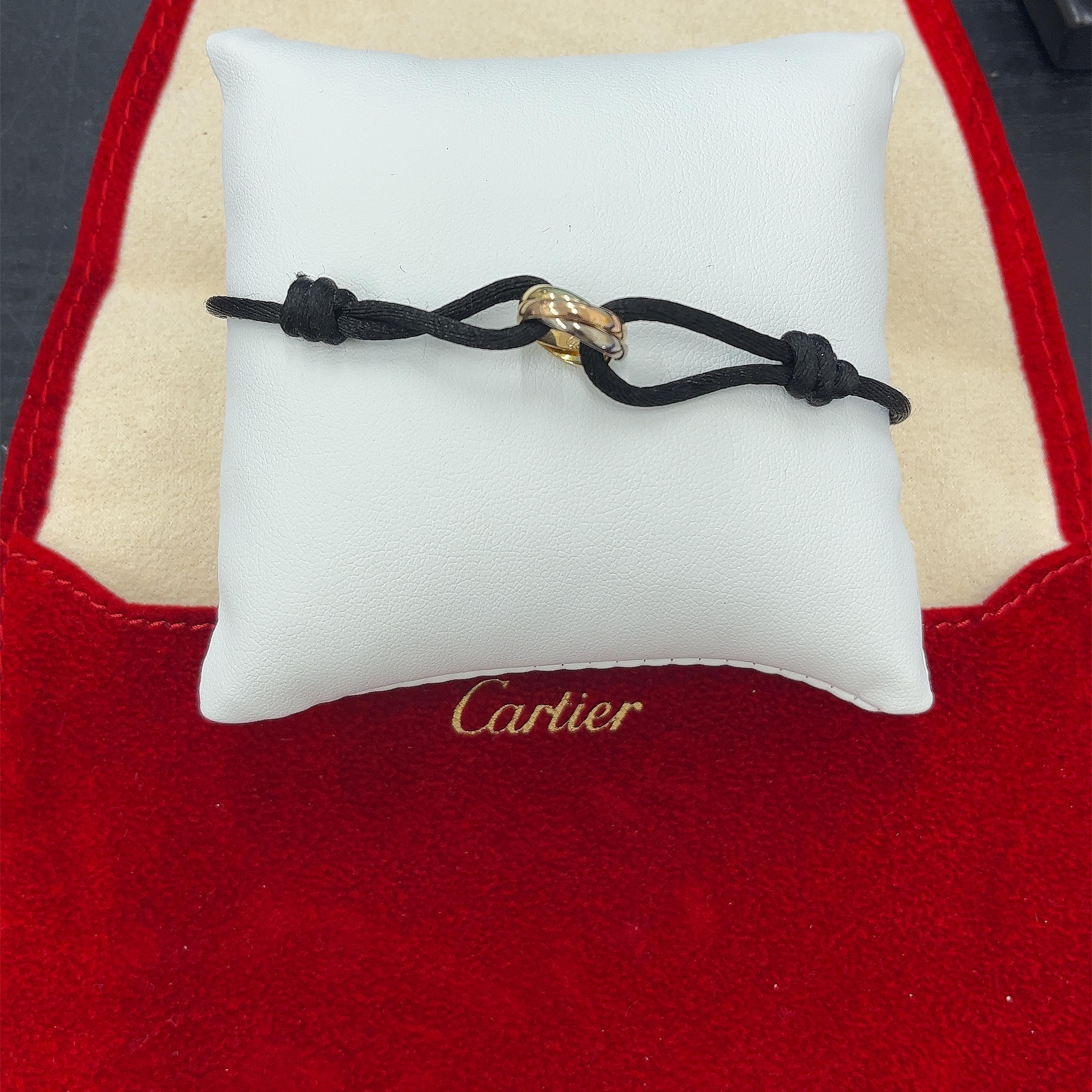 Cartier Trinity Bracelet, 18ct 3 Colour Gold In Excellent Condition In London, GB