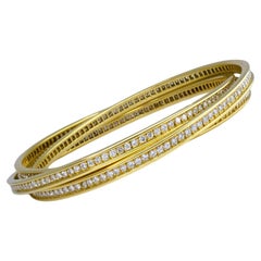 Cartier Trinity Armband Diamant 18k Gold Estate Jewelry