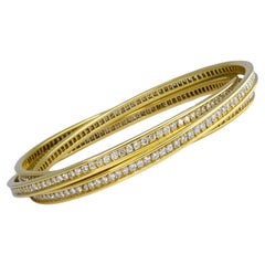 Cartier Trinity Pulsera Diamante Oro 18k Estate Jewelry