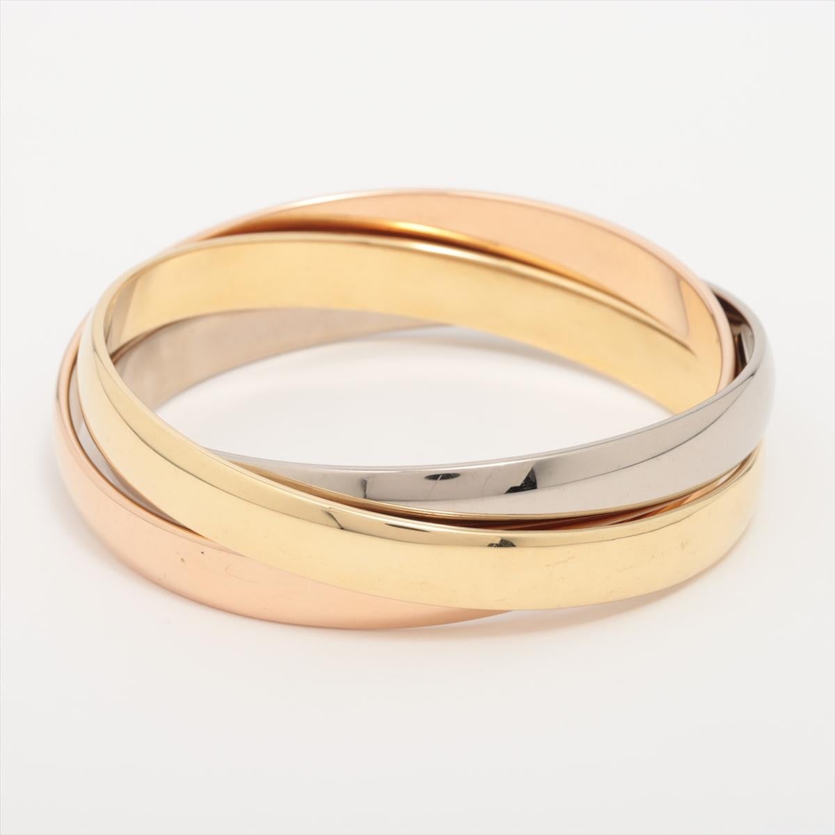 Cartier Trinity-Armband 
Metall: 750(YGxPGxWG)
Gewicht: 94,2g
Zustand: Leichte Gebrauchsspuren
Inklusive Box 