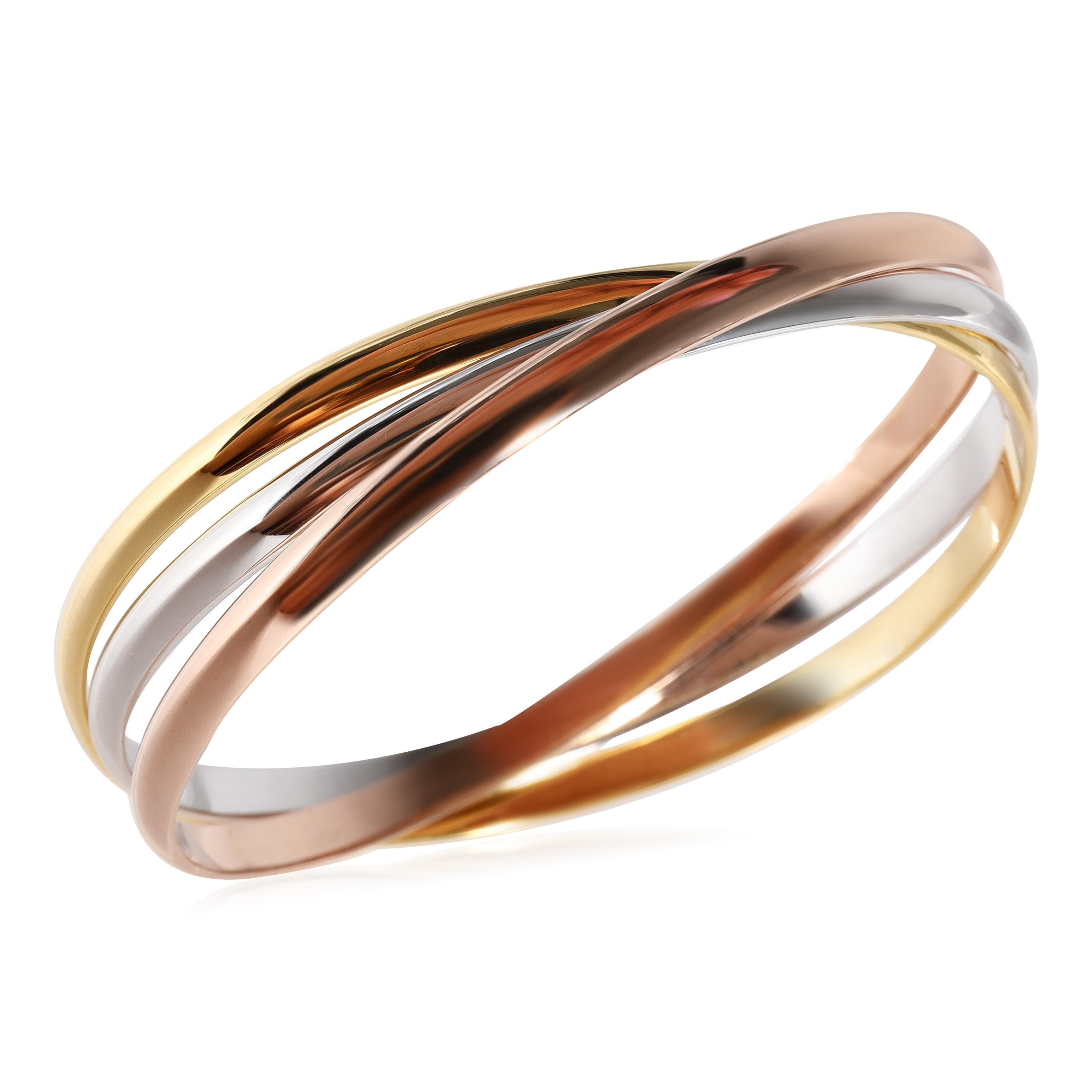 Cartier: Trinity-Armband aus 18 Karat dreifarbigem Gold im Zustand „Hervorragend“ im Angebot in New York, NY