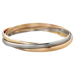 Cartier Trinity Bracelet in 18k White Yellow and Rose Gold