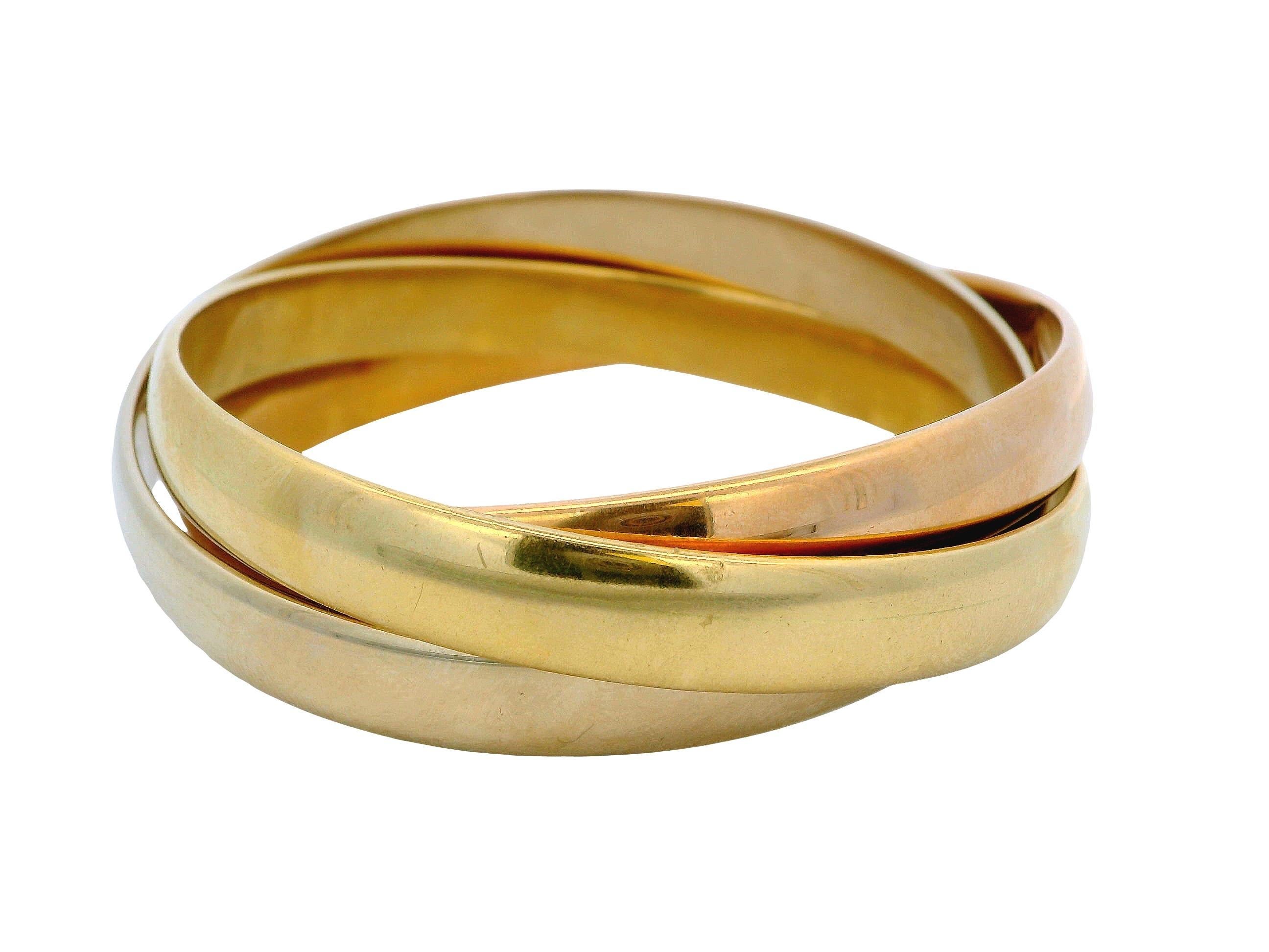 De las mujeres Cartier Pulsera Trinidad Ancha-Sello Italiano en venta