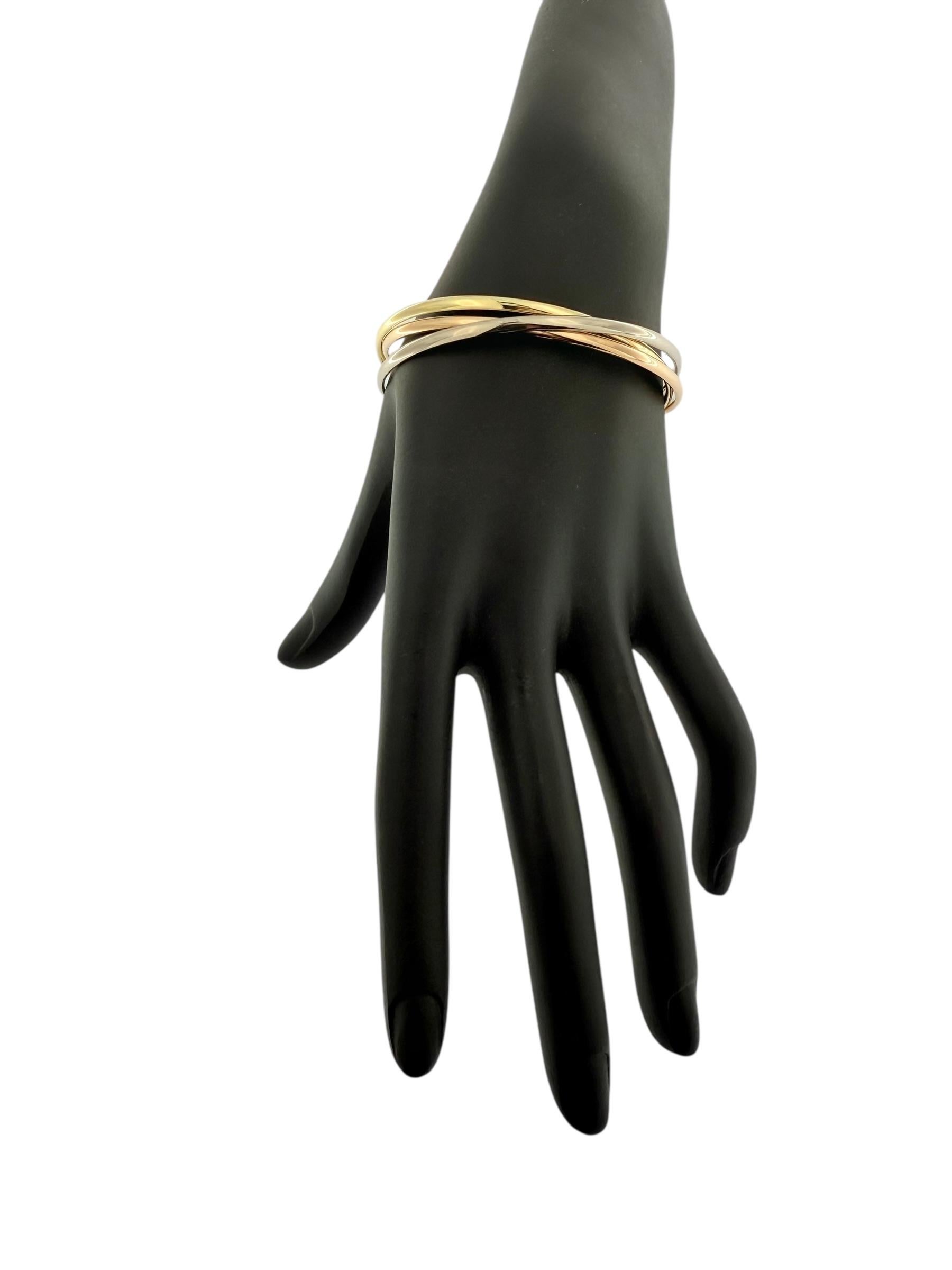 Cartier Pulsera Trinidad Oro Amarillo Blanco y Rosa en Excelente estado para la venta en Esch sur Alzette, Esch-sur-Alzette