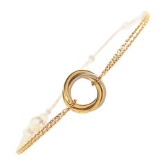 Cartier Trinity Chain Bracelet 18K Tricolor Gold