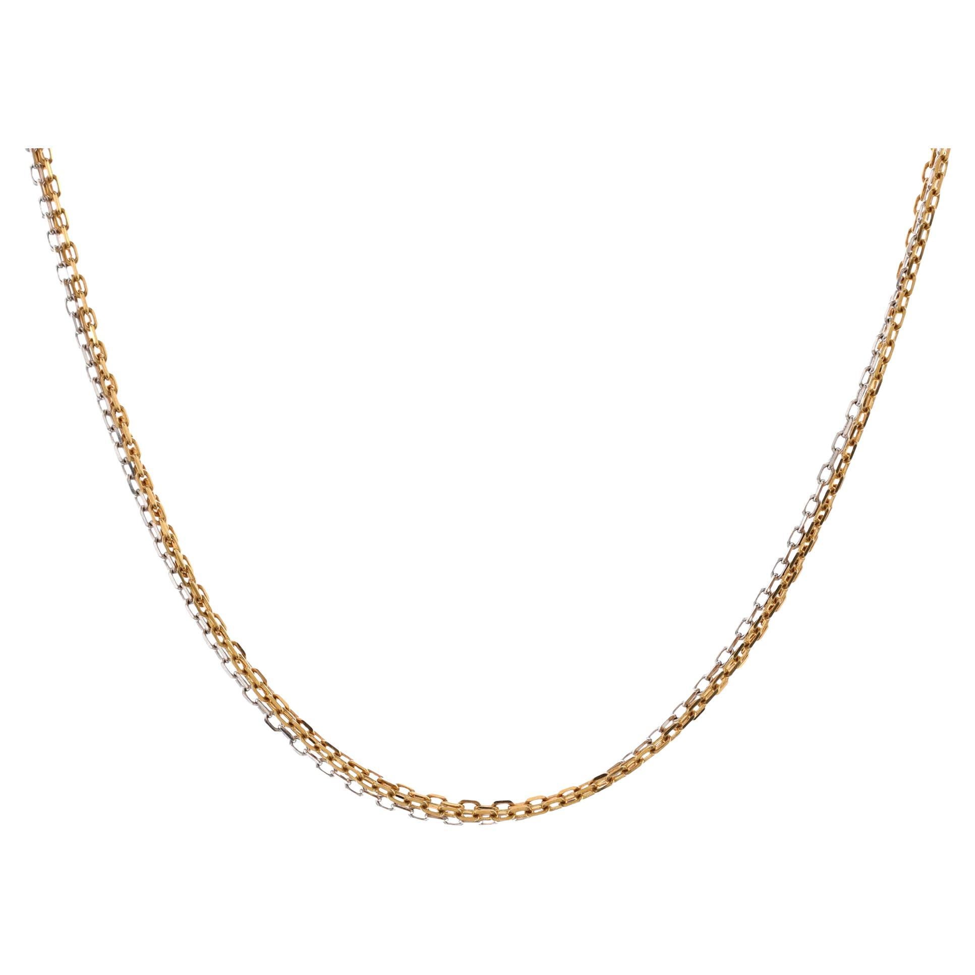 Cartier Trinity Chain Necklace 18k Tricolor Gold