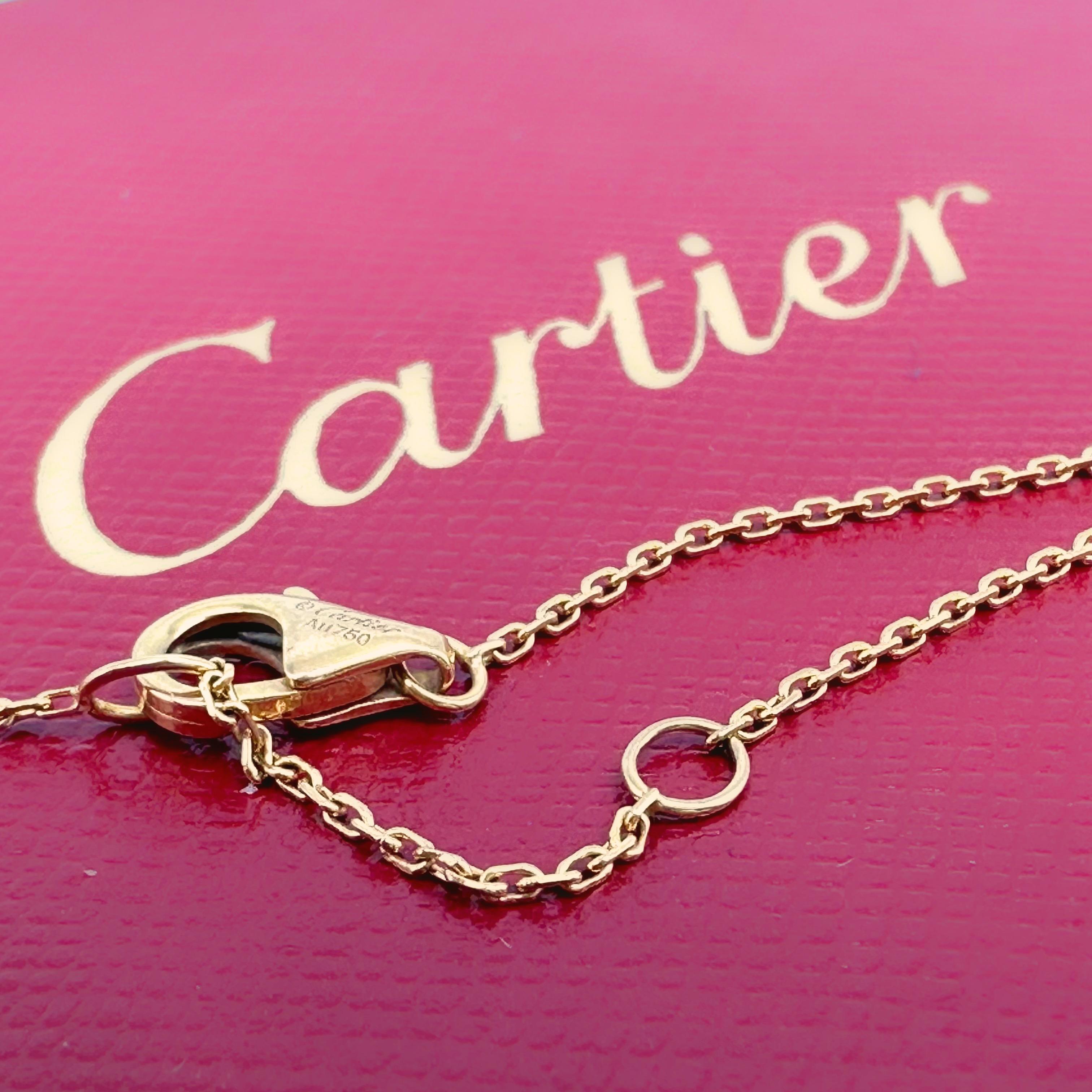 Cartier Bracelet à breloques Trinity en or blanc, jaune et rose 18 carats avec certificat d'authenticité en vente 6