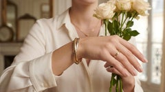 Cartier Trinity Classic Bracelet 18K Three Color Gold Iconic Bangle Cuff