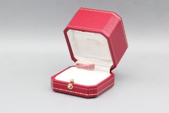 Cartier Trinity Classic Diamond Three Color Gold Rolling Band Ring Size 5.5