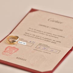 Cartier Trinity Classic Goldring kleines Modell Größe 53