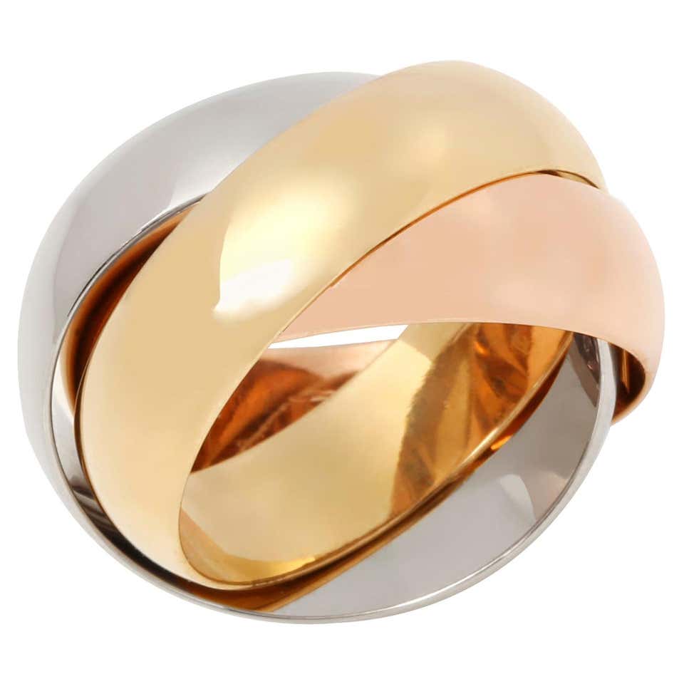 Cartier Trinity Ring with Diamonds For Sale at 1stDibs | trinity rings ...