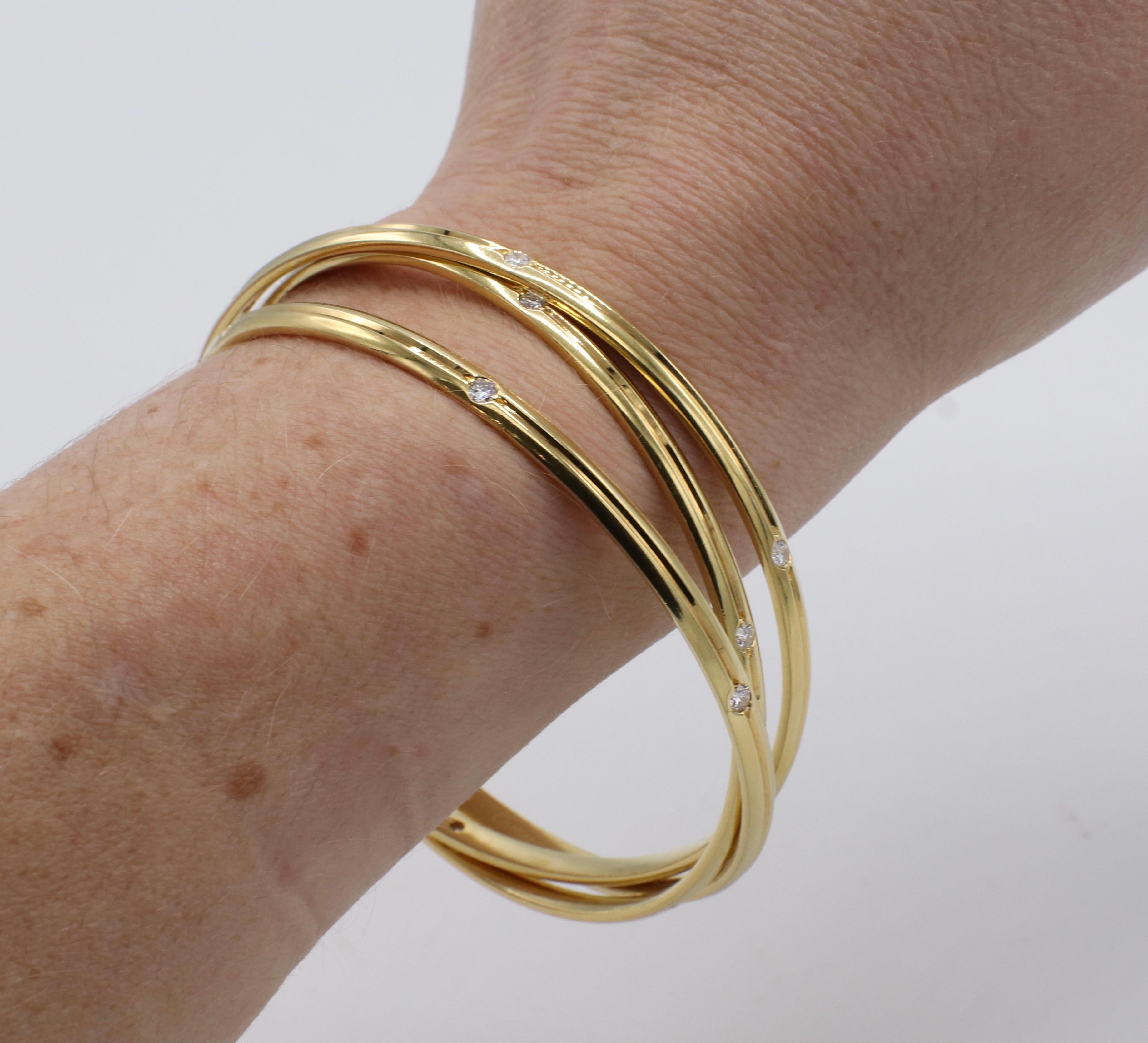 Bracelet Constellation de la Trinité en or jaune et diamants naturels de Cartier en vente 5