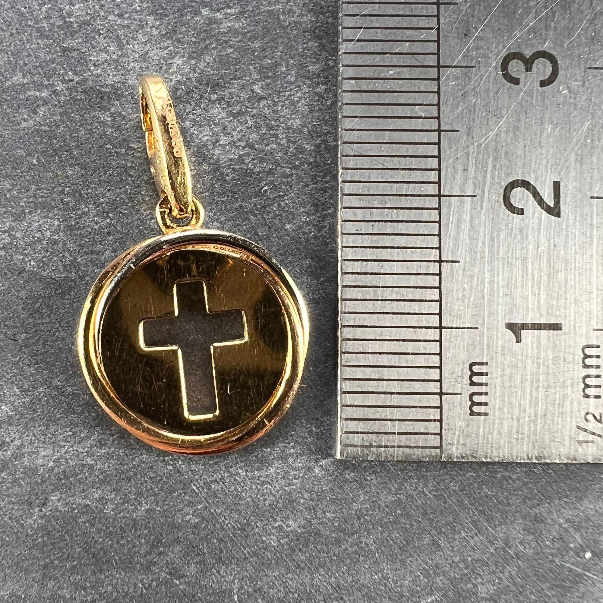 Cartier Trinity Cross 18K Gold Charm Pendant 4