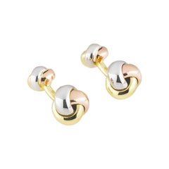 Cartier Trinity Cufflinks Tri-Gold T122073