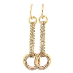 Cartier Trinity Dangle Earrings in 18K with Certification