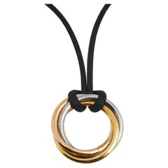 Cartier Trinity de Cartier 18k Three Tone Gold Cord Pendant Necklace