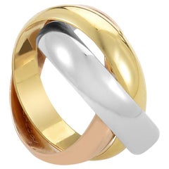 Cartier Trinity de Cartier 18K Yellow, White and Rose Gold 3 Rolling Band Ring