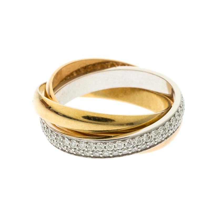 The Trinity De Cartier collection consists of pieces that are like one of those beautiful dreams you never want to break away from. Picked from that very dreamy line is this ring that comes in 18k gold with an assembly of subtle exquisiteness. The