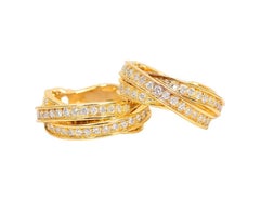 Boucles d'oreilles diamantées Cartier Trinity de Cartier
