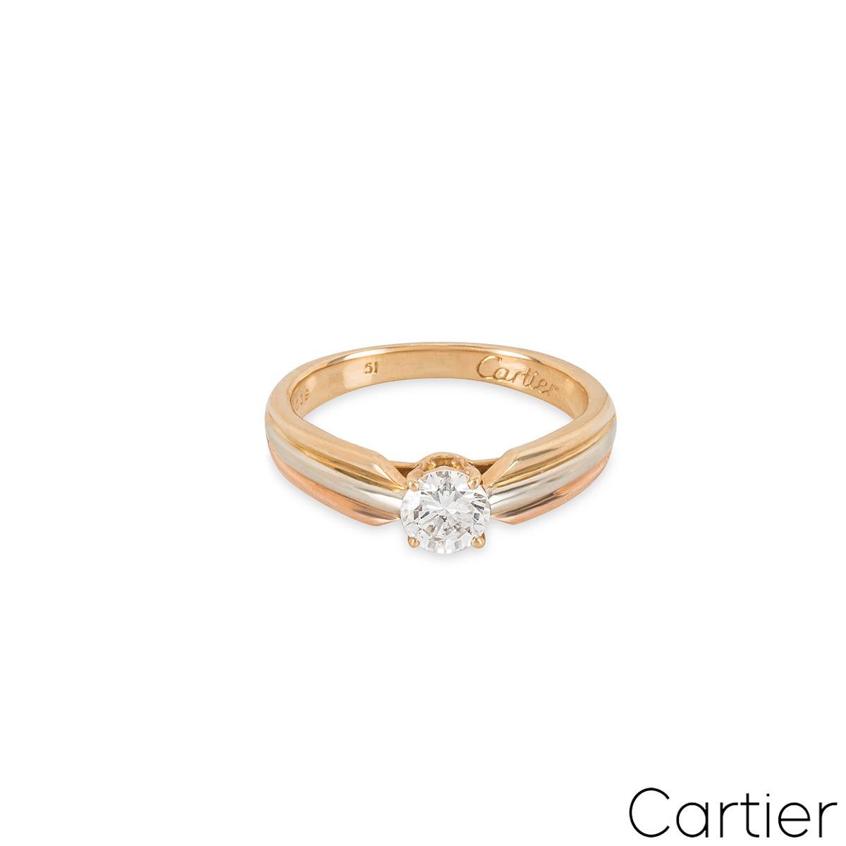 cartier trinity solitaire ring