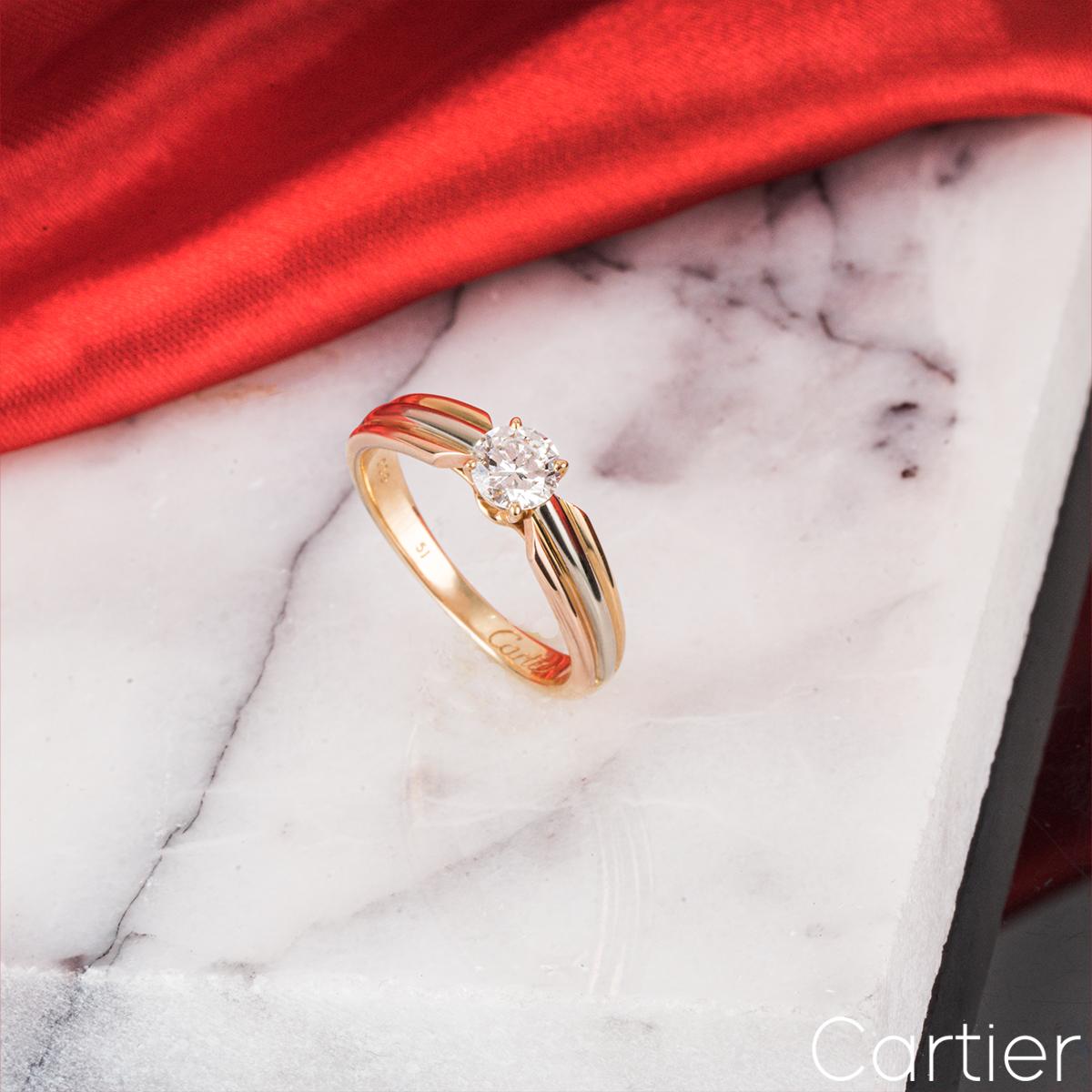 Cartier Trinity de Cartier Diamant-Verlobungsring im Angebot 2
