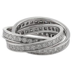 CARTIER Trinity de Cartier Diamant-Ring aus Weißgold. Sz. 6,25 - EU 53.