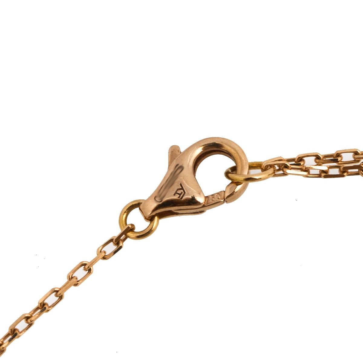 Contemporary Cartier Trinity de Cartier Heart Three Tone 18k Gold Necklace