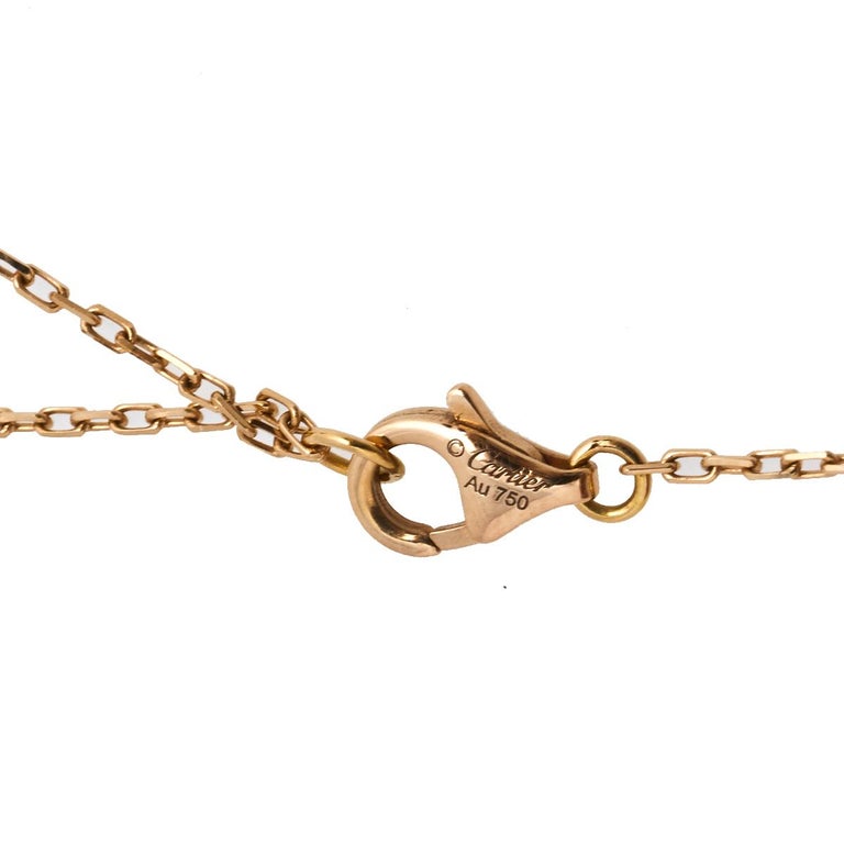 Cartier Trinity de Cartier Heart Three Tone 18k Gold Necklace For Sale ...