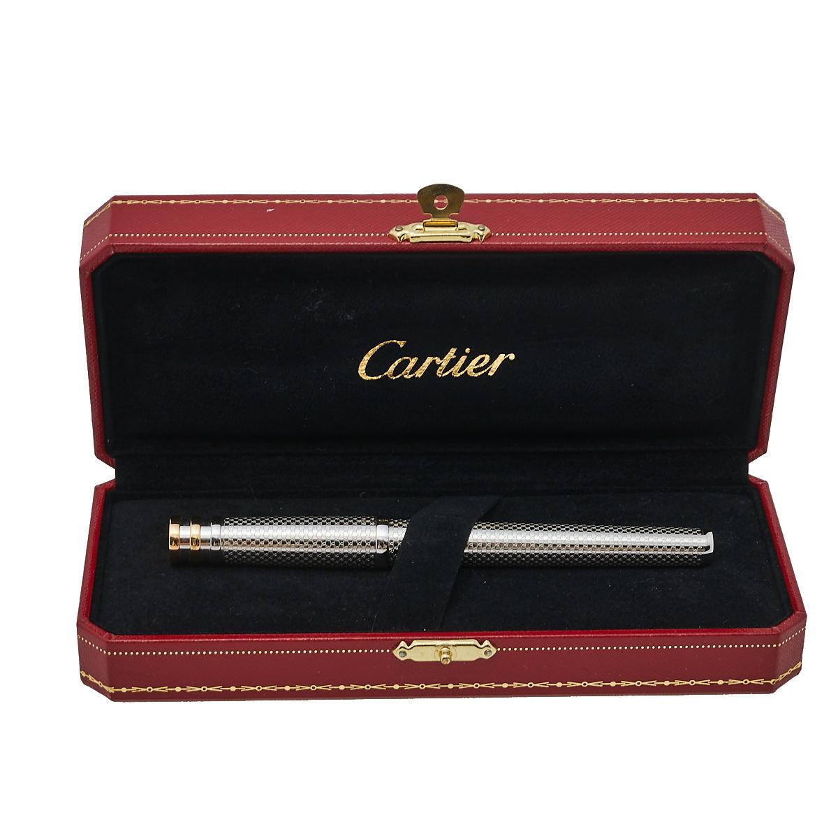 Gray Cartier Trinity De Cartier Resille Decor Fountain Pen