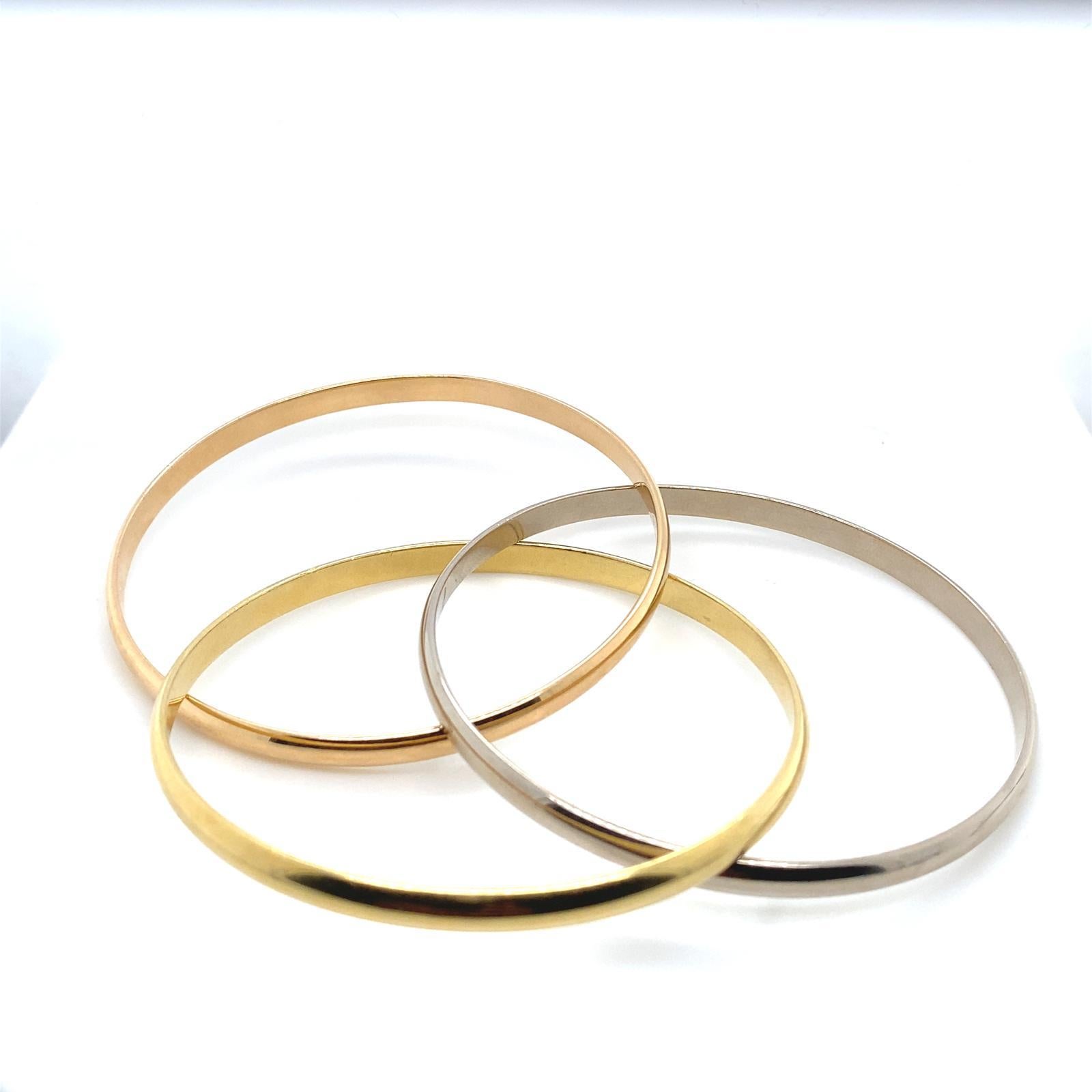 Bracelet à trois bracelets 'Trinity de Cartier' de Cartier Bon état - En vente à London, GB