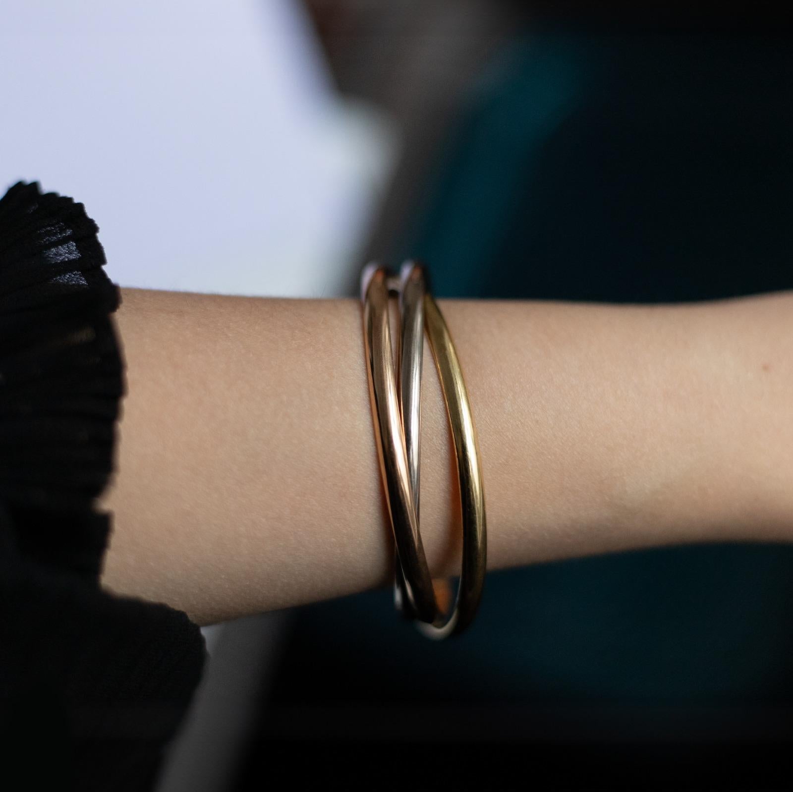 Bracelet à trois bracelets 'Trinity de Cartier' de Cartier en vente 2