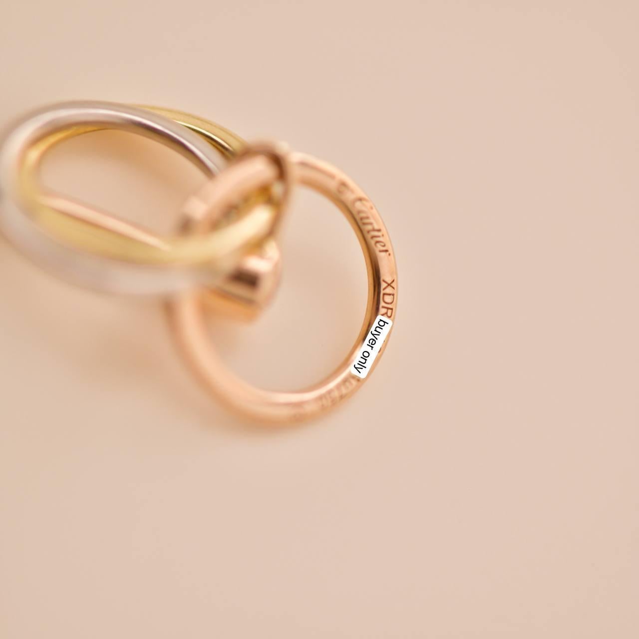 Cartier Trinity Diamond 18K Gold Earrings 1