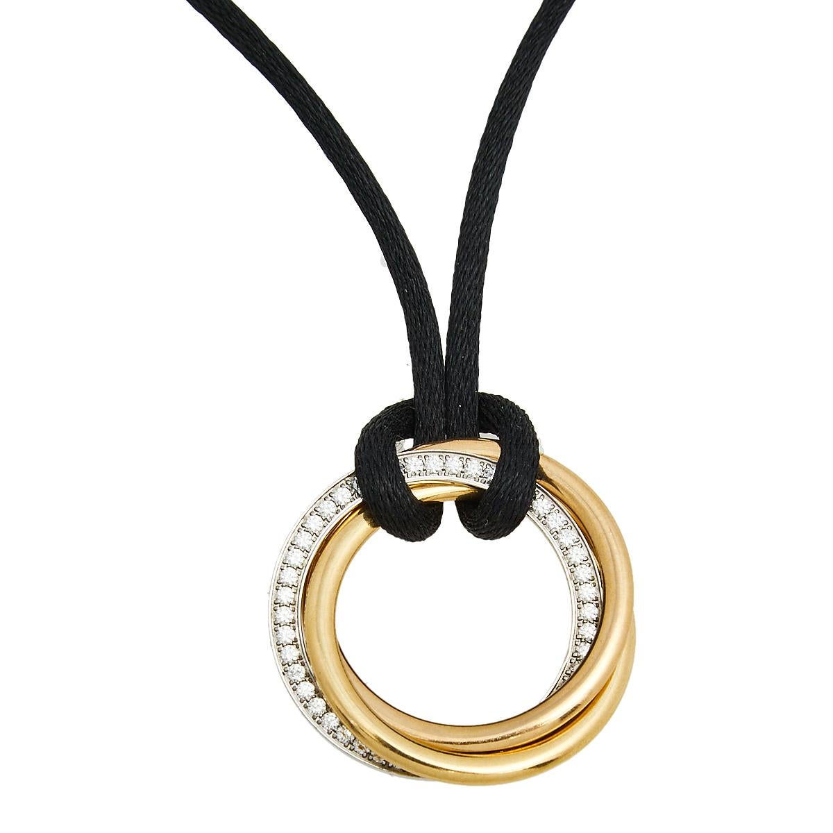 cartier three ring necklace