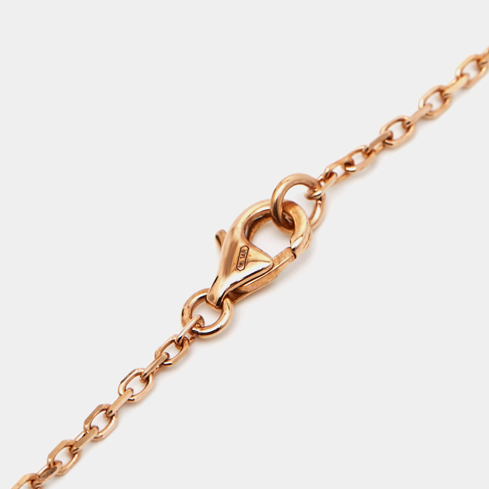 Cartier Trinity Diamond 18K Three Tone Gold Pendant Necklace For Sale 1