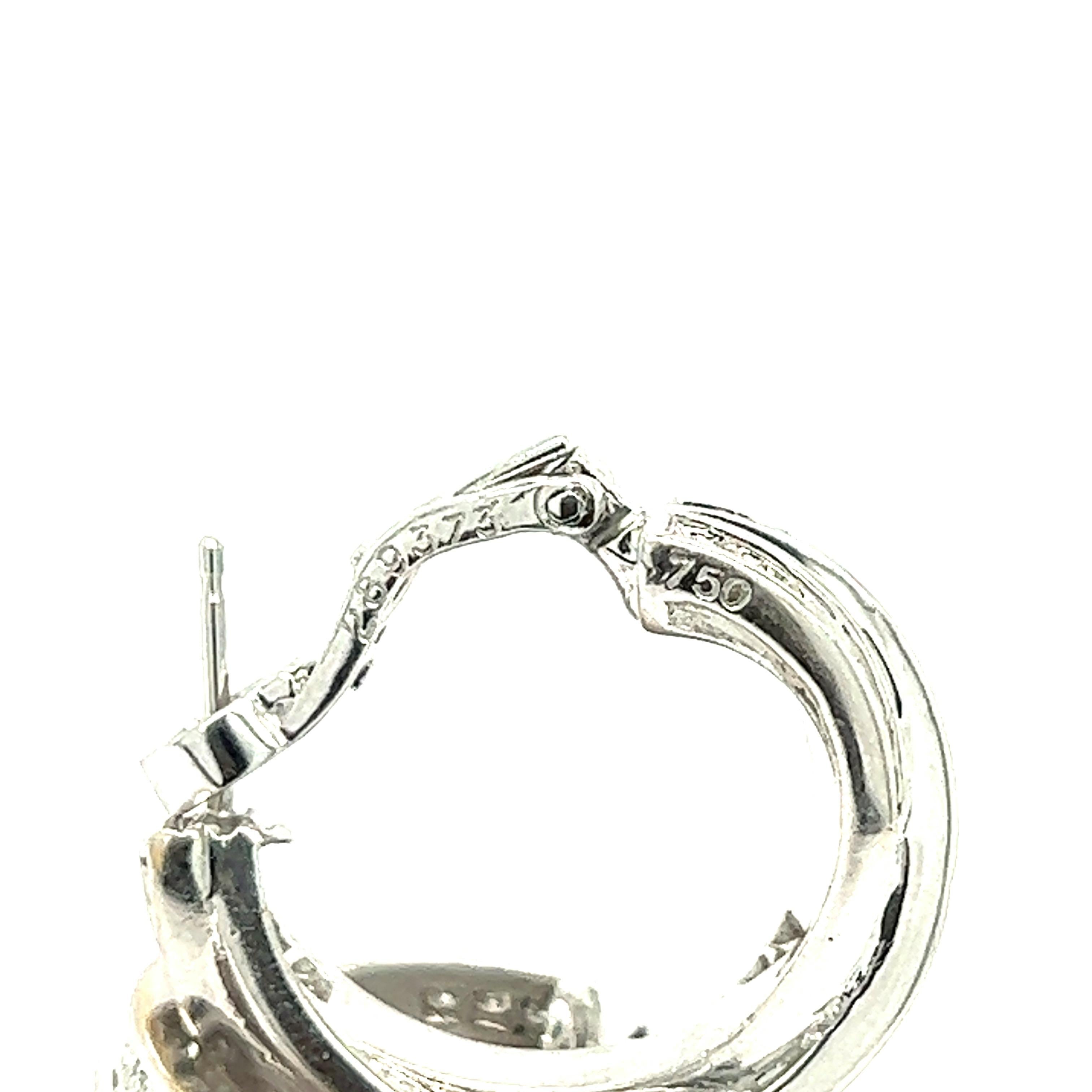 Cartier Trinity Diamant-Ohrringe aus 18 Karat Weißgold 1