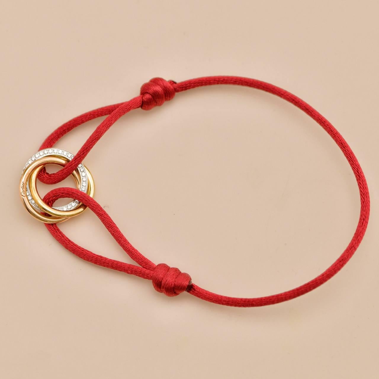 Cartier Bracelet Trinity en or jaune, rose et blanc 18 carats Unisexe en vente