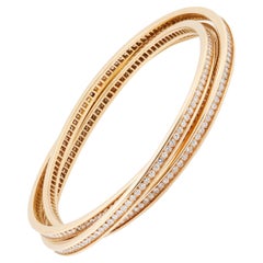 Bracelet trinitaire en or jaune 18 carats et diamants de Cartier