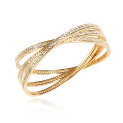 Cartier: Trinity 18 Karat Gelbgold Armreif mit 8,85 Karat Diamant