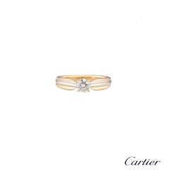 Cartier Trinity Diamond Engagement Solitaire Ring 0.34 Carat
