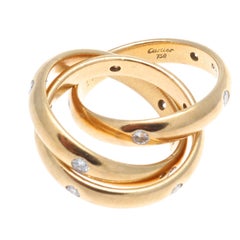Cartier Trinity Diamond Gold Ring