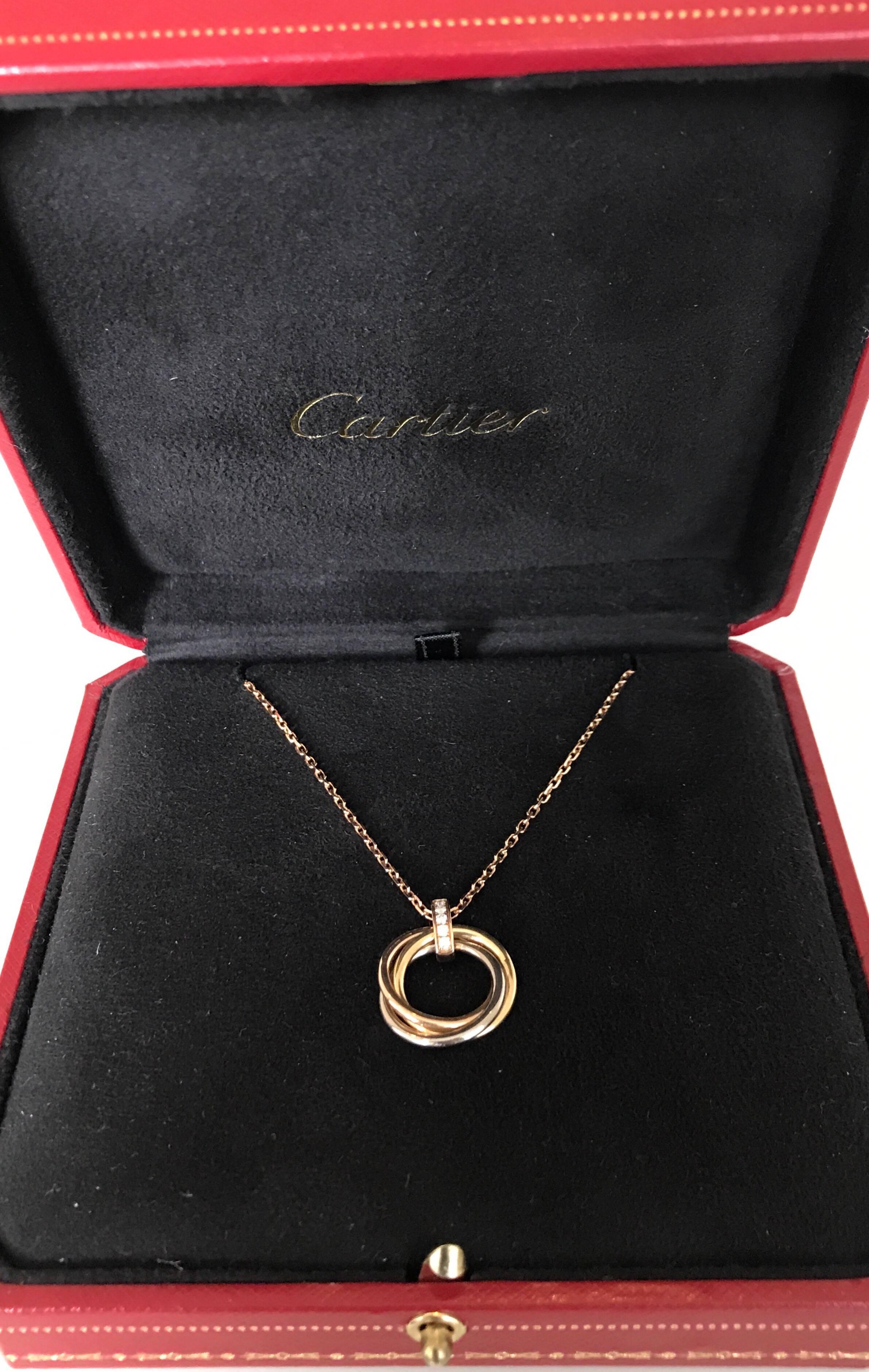 Cartier Trinity Diamond Necklace 2