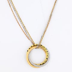 Cartier Collar Cadena Panthere Trinity Diamantes 18 Quilates