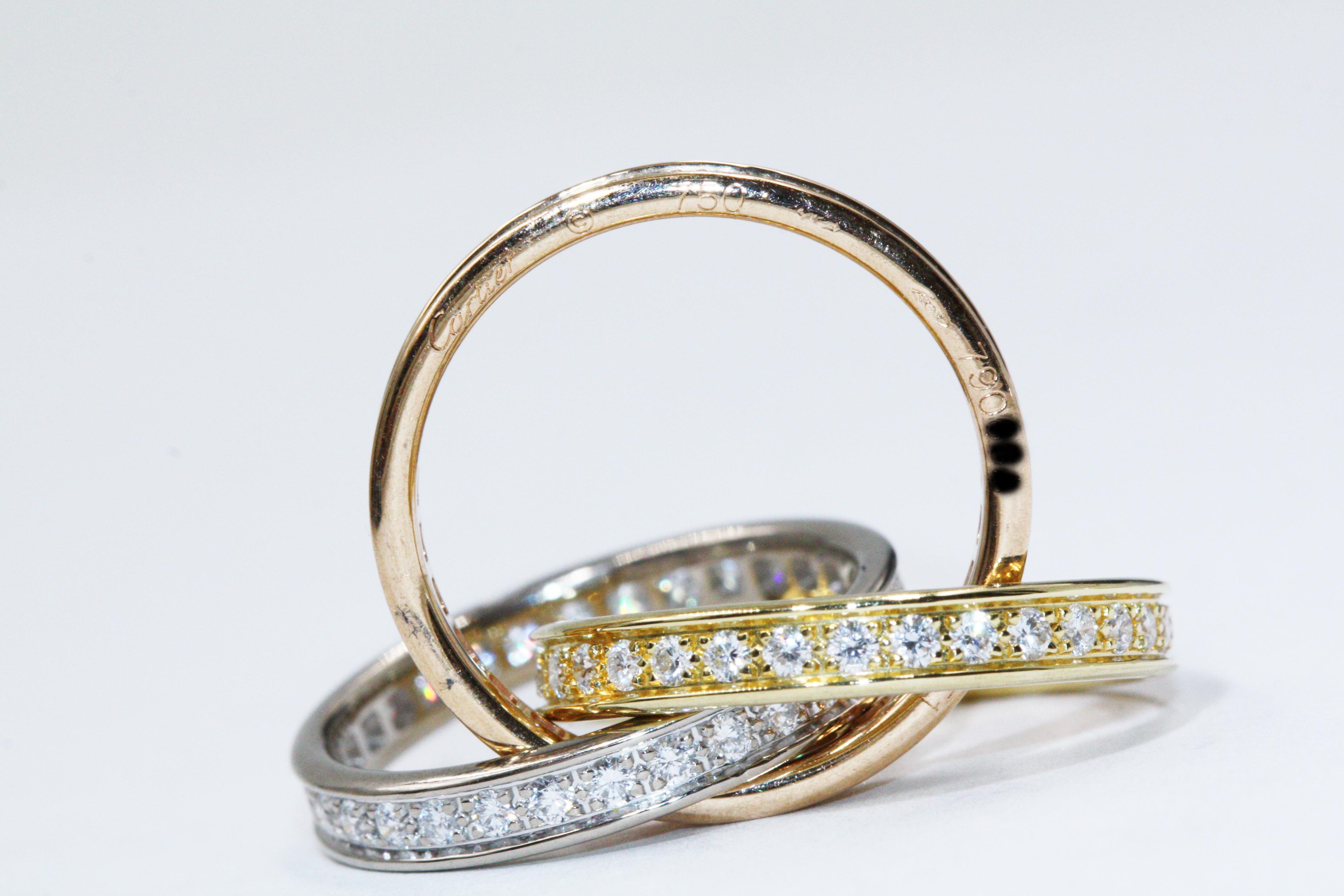 Cartier Trinity Diamond Ring For Sale 1