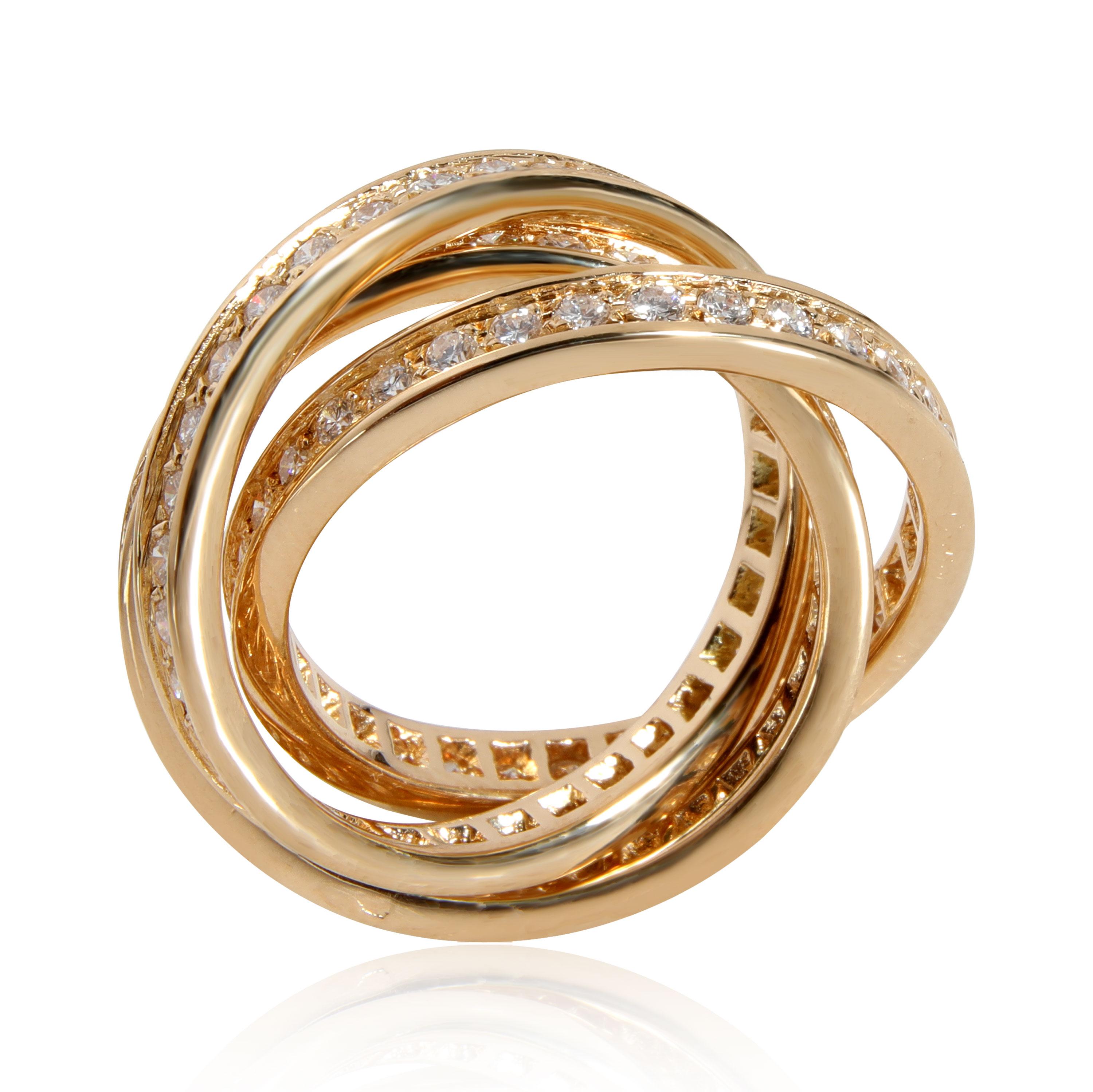 Cartier Trinity Diamond Ring in 18K Yellow Gold 1.5 CTW

PRIMARY DETAILS
SKU: 111568
Listing Title: Cartier Trinity Diamond Ring in 18K Yellow Gold 1.5 CTW
Condition Description: Retails for 14,500 USD. In excellent condition and recently polished.